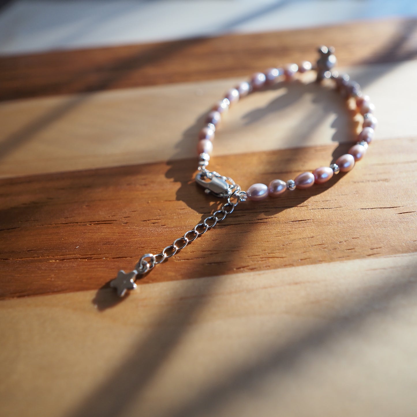 Natural Freshwater Pearl with S925 Rabbit Charm Bracelet Zennara