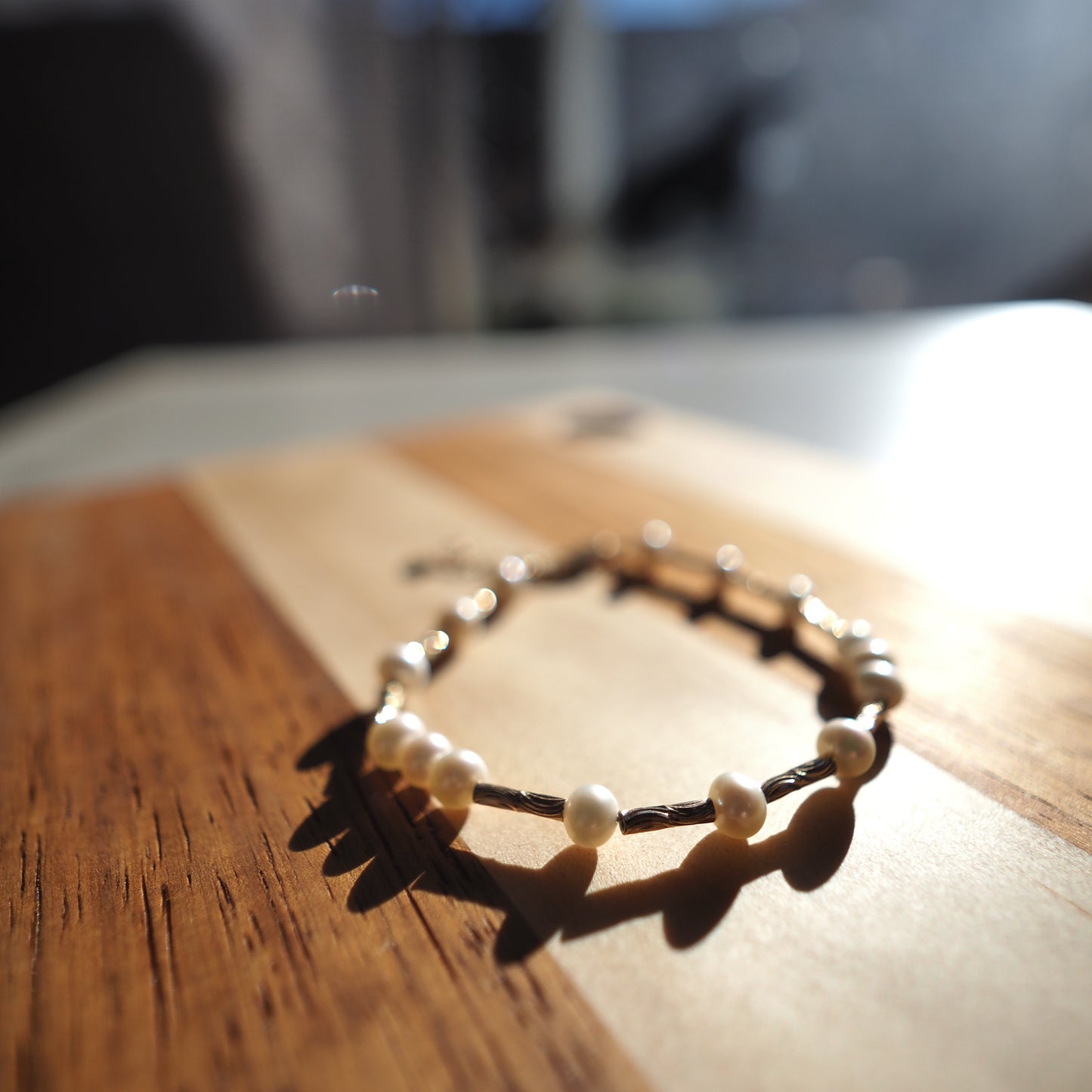 Natural Freshwater Pearls Bracelet, Gold Plated Zennara
