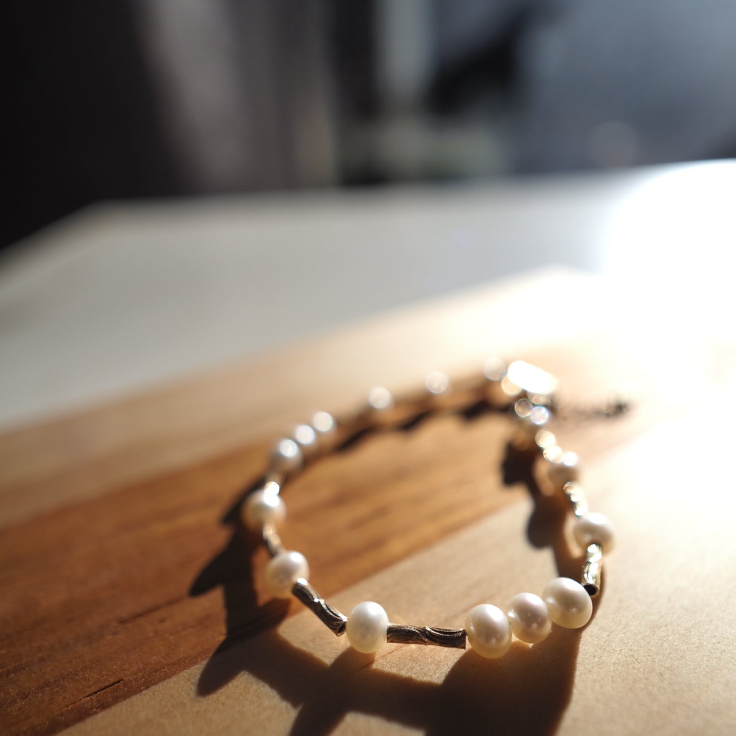 Natural Freshwater Pearls Bracelet, Gold Plated Zennara