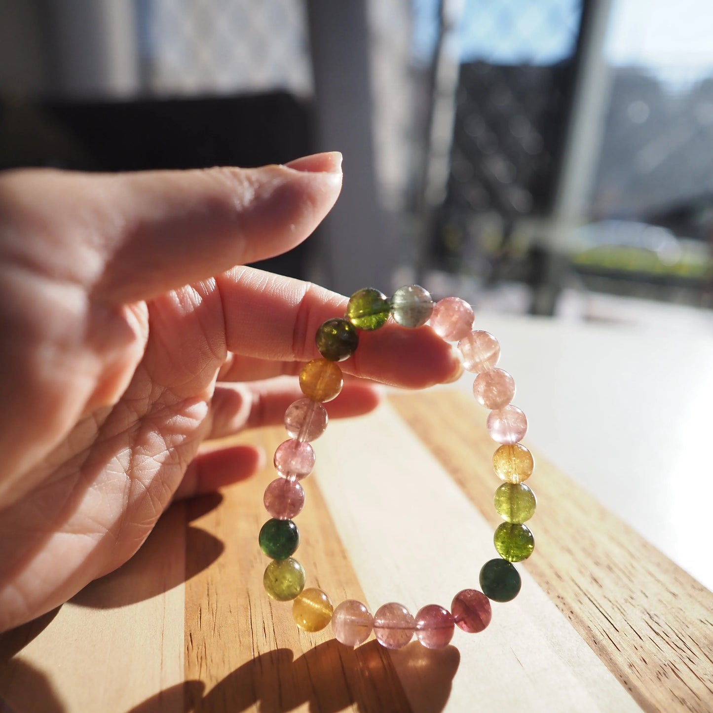 Natural Crystal Tourmaline Bracelet 8.5mm Zennara