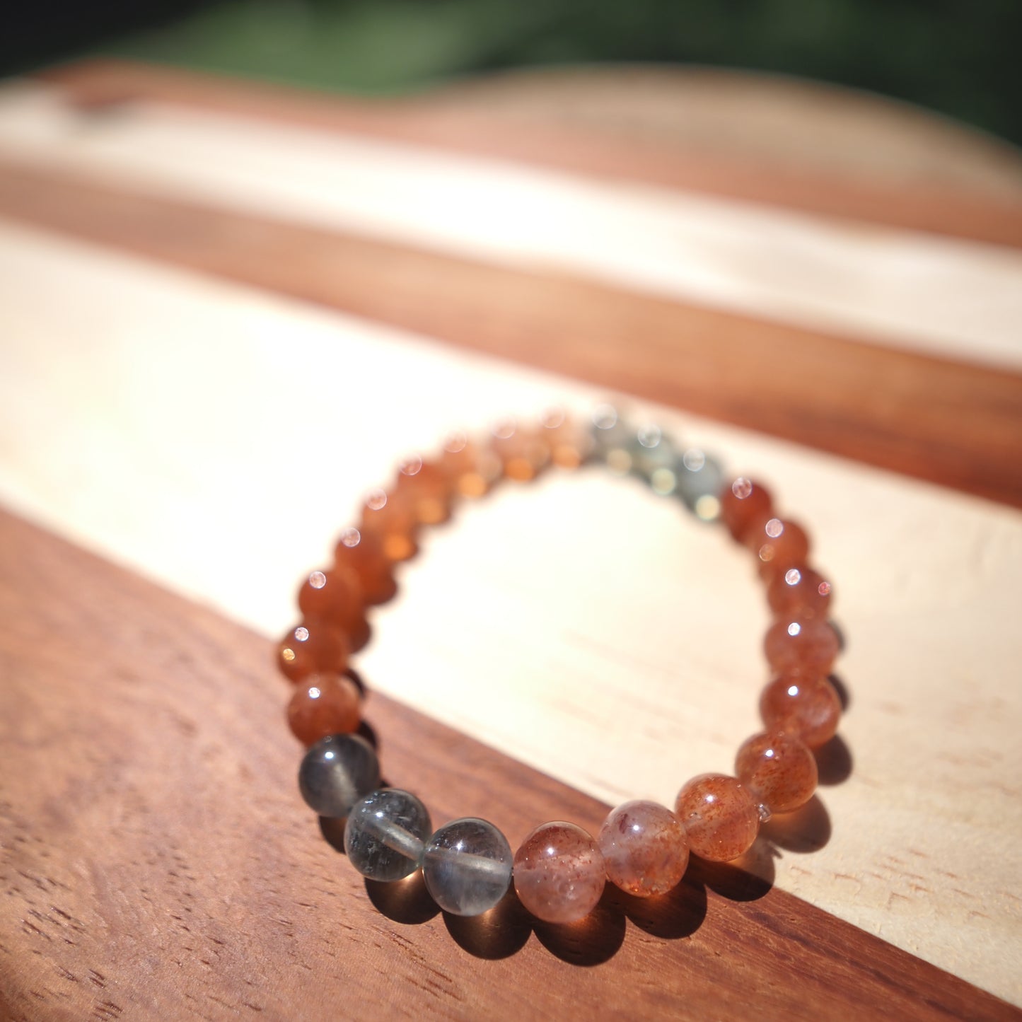 High Quality Natural Arusha Golden Sunstone Beads Bracelet 7mm