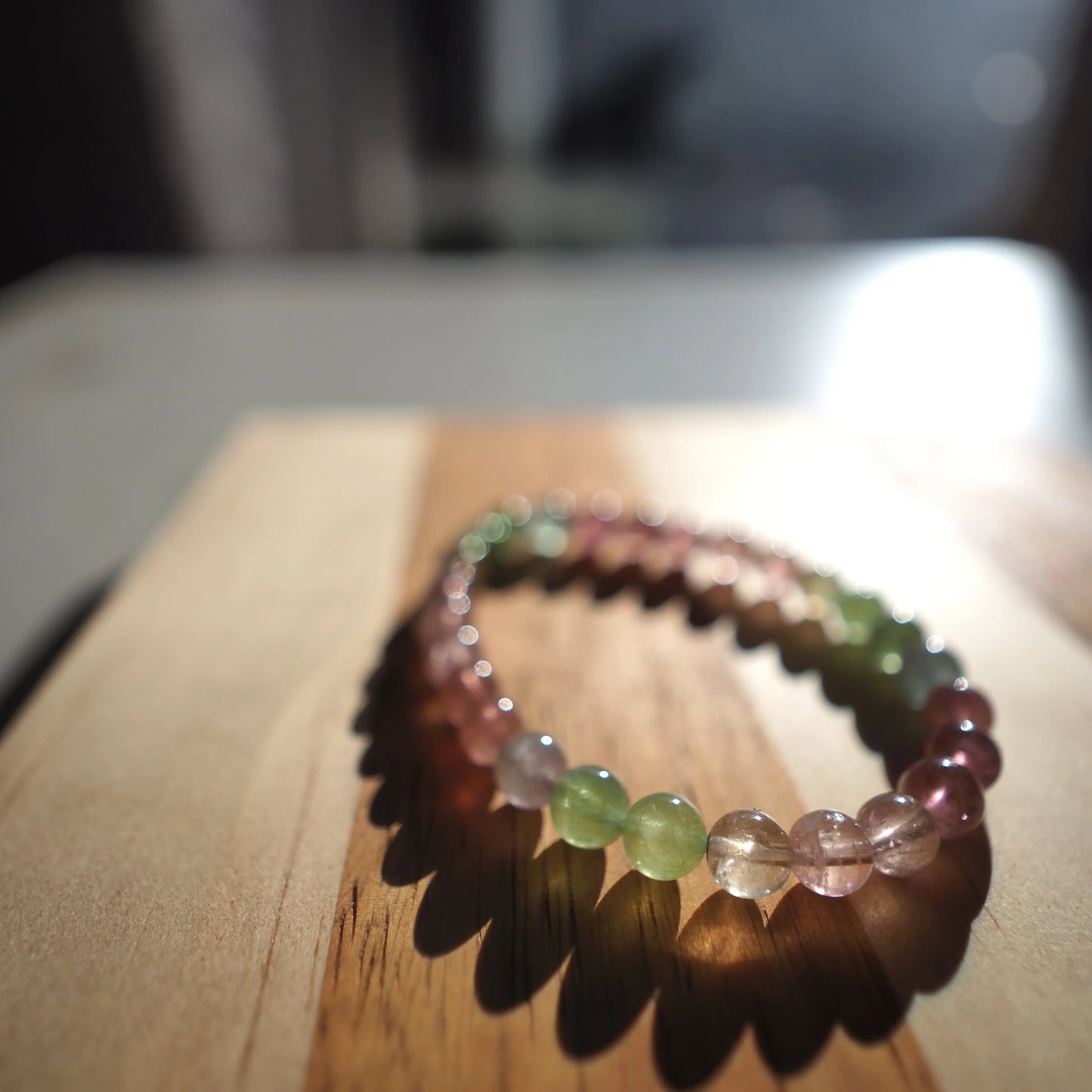 Natural Crystal Tourmaline Bracelet 6mm Zennara