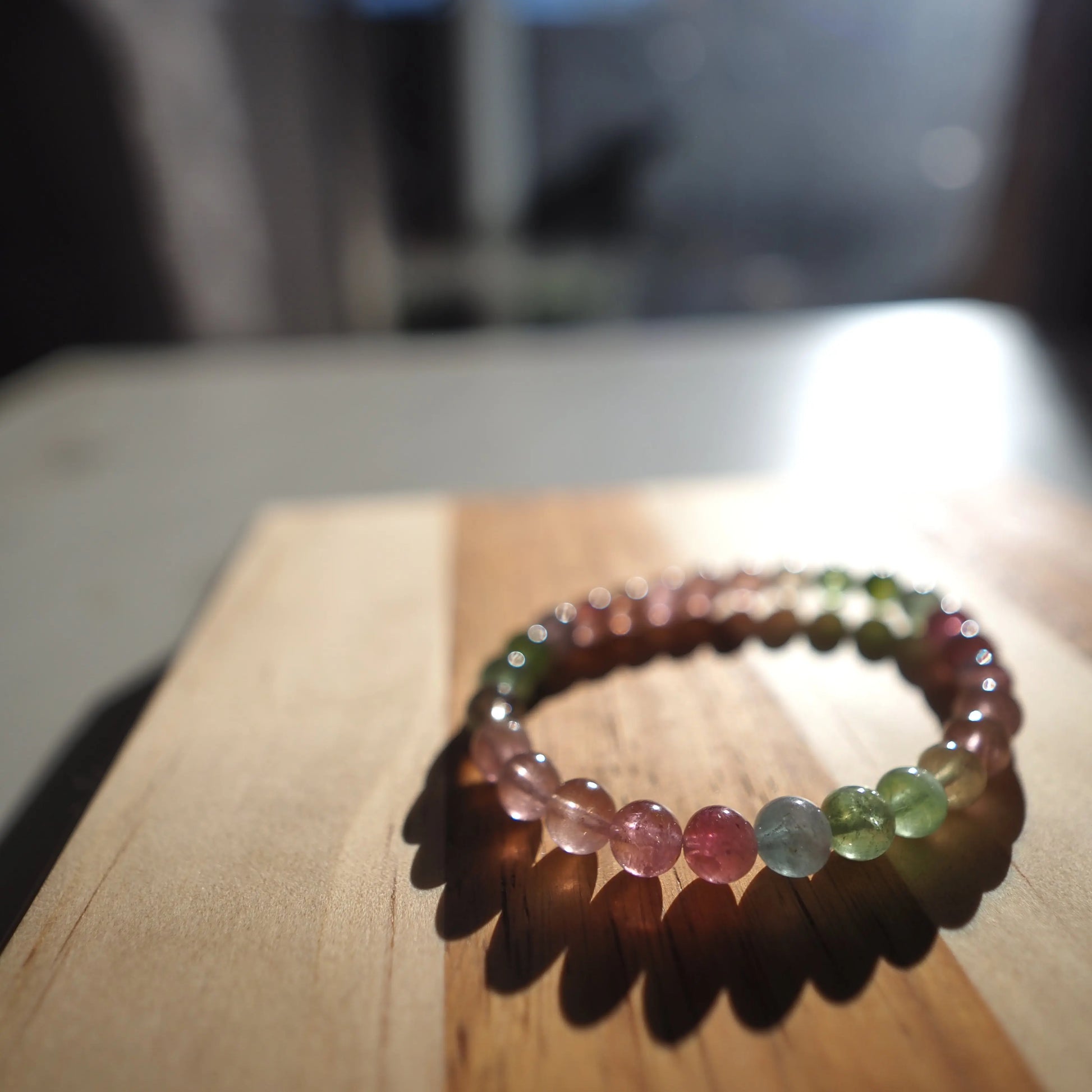 Natural Crystal Tourmaline Bracelet 6mm Zennara