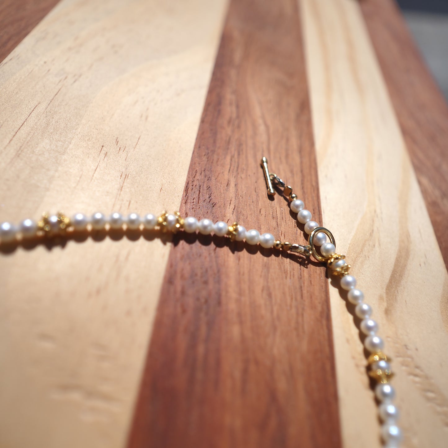 Freshwater Pearl Necklace with Hetian Jade Bear Pendant | 925 Gold-Plated Silver Beaded Necklace | Elegant Handmade Jewelry for Women